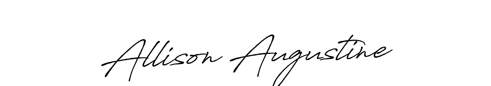 Also we have Allison Augustine name is the best signature style. Create professional handwritten signature collection using Antro_Vectra_Bolder autograph style. Allison Augustine signature style 7 images and pictures png