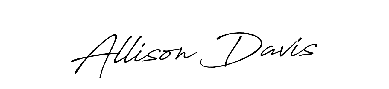 Design your own signature with our free online signature maker. With this signature software, you can create a handwritten (Antro_Vectra_Bolder) signature for name Allison Davis. Allison Davis signature style 7 images and pictures png