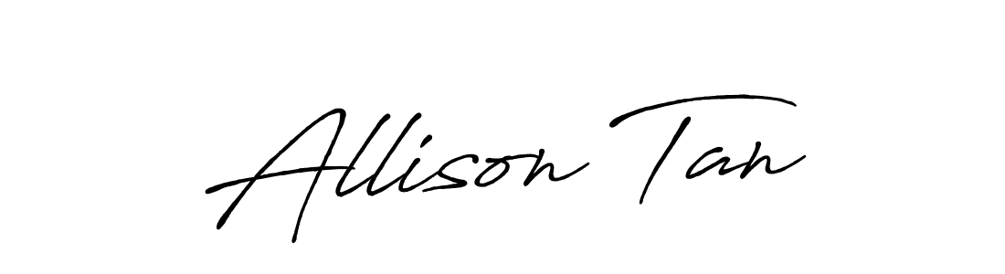 Make a short Allison Tan signature style. Manage your documents anywhere anytime using Antro_Vectra_Bolder. Create and add eSignatures, submit forms, share and send files easily. Allison Tan signature style 7 images and pictures png