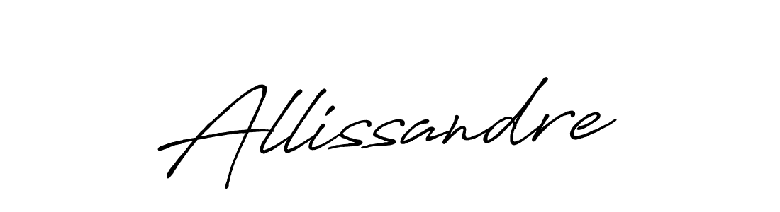 Make a beautiful signature design for name Allissandre. With this signature (Antro_Vectra_Bolder) style, you can create a handwritten signature for free. Allissandre signature style 7 images and pictures png