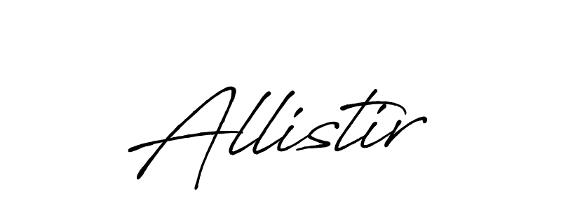 How to make Allistir signature? Antro_Vectra_Bolder is a professional autograph style. Create handwritten signature for Allistir name. Allistir signature style 7 images and pictures png