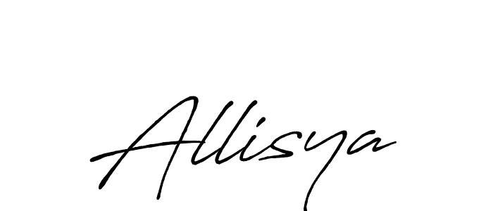 Allisya stylish signature style. Best Handwritten Sign (Antro_Vectra_Bolder) for my name. Handwritten Signature Collection Ideas for my name Allisya. Allisya signature style 7 images and pictures png