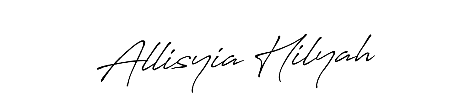 Once you've used our free online signature maker to create your best signature Antro_Vectra_Bolder style, it's time to enjoy all of the benefits that Allisyia Hilyah name signing documents. Allisyia Hilyah signature style 7 images and pictures png