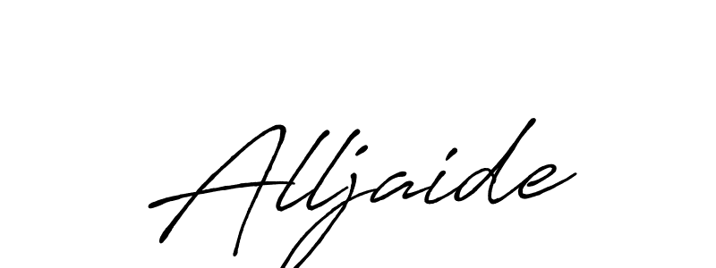 Also we have Alljaide name is the best signature style. Create professional handwritten signature collection using Antro_Vectra_Bolder autograph style. Alljaide signature style 7 images and pictures png