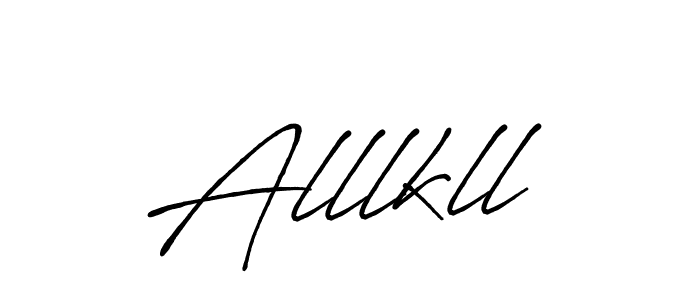 Alllkll stylish signature style. Best Handwritten Sign (Antro_Vectra_Bolder) for my name. Handwritten Signature Collection Ideas for my name Alllkll. Alllkll signature style 7 images and pictures png