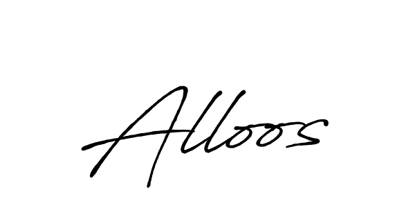 Make a beautiful signature design for name Alloos. Use this online signature maker to create a handwritten signature for free. Alloos signature style 7 images and pictures png