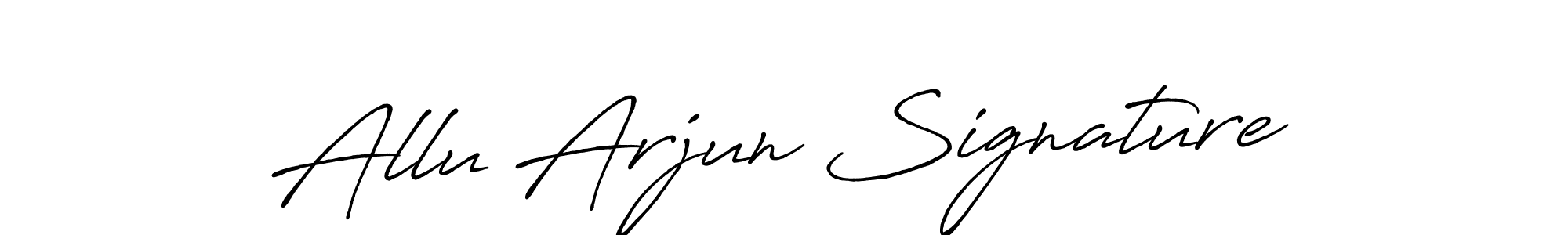 Antro_Vectra_Bolder is a professional signature style that is perfect for those who want to add a touch of class to their signature. It is also a great choice for those who want to make their signature more unique. Get Allu Arjun Signature name to fancy signature for free. Allu Arjun Signature signature style 7 images and pictures png