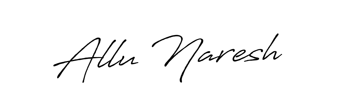 if you are searching for the best signature style for your name Allu Naresh. so please give up your signature search. here we have designed multiple signature styles  using Antro_Vectra_Bolder. Allu Naresh signature style 7 images and pictures png