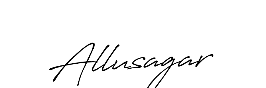 Make a beautiful signature design for name Allusagar. Use this online signature maker to create a handwritten signature for free. Allusagar signature style 7 images and pictures png