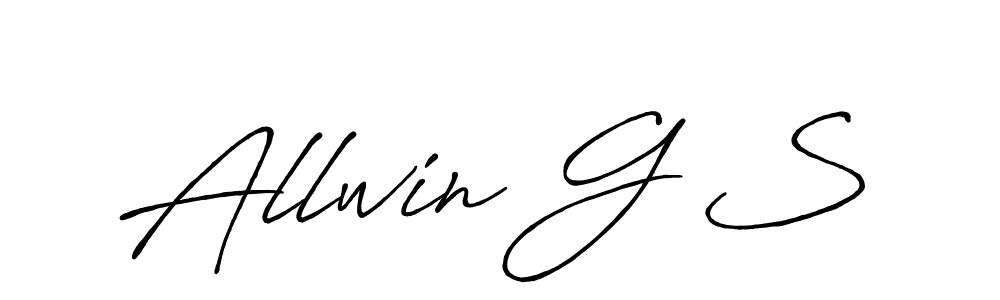 You should practise on your own different ways (Antro_Vectra_Bolder) to write your name (Allwin G S) in signature. don't let someone else do it for you. Allwin G S signature style 7 images and pictures png