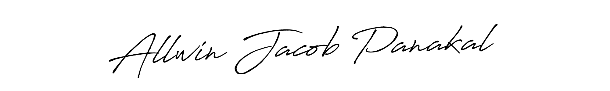 Also You can easily find your signature by using the search form. We will create Allwin Jacob Panakal name handwritten signature images for you free of cost using Antro_Vectra_Bolder sign style. Allwin Jacob Panakal signature style 7 images and pictures png