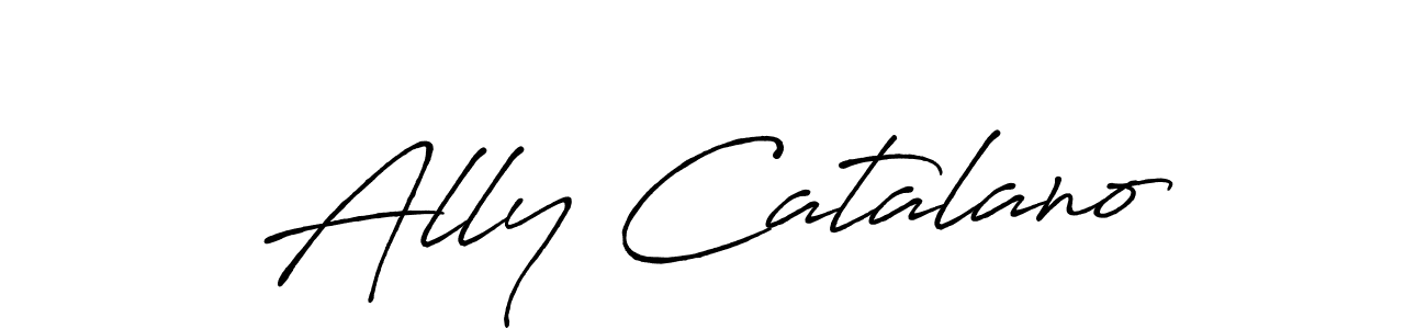 The best way (Antro_Vectra_Bolder) to make a short signature is to pick only two or three words in your name. The name Ally Catalano include a total of six letters. For converting this name. Ally Catalano signature style 7 images and pictures png