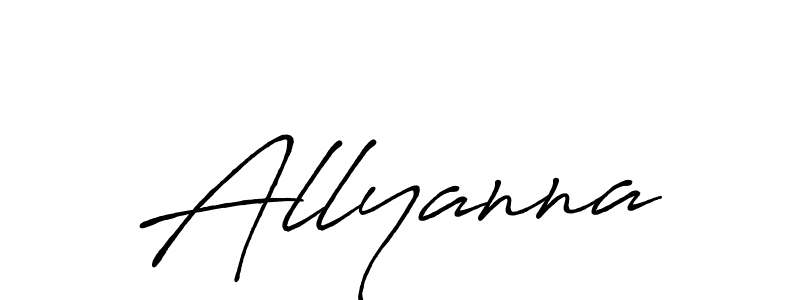 It looks lik you need a new signature style for name Allyanna. Design unique handwritten (Antro_Vectra_Bolder) signature with our free signature maker in just a few clicks. Allyanna signature style 7 images and pictures png