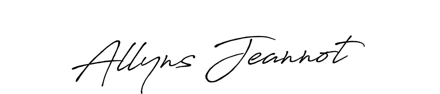 How to make Allyns Jeannot signature? Antro_Vectra_Bolder is a professional autograph style. Create handwritten signature for Allyns Jeannot name. Allyns Jeannot signature style 7 images and pictures png