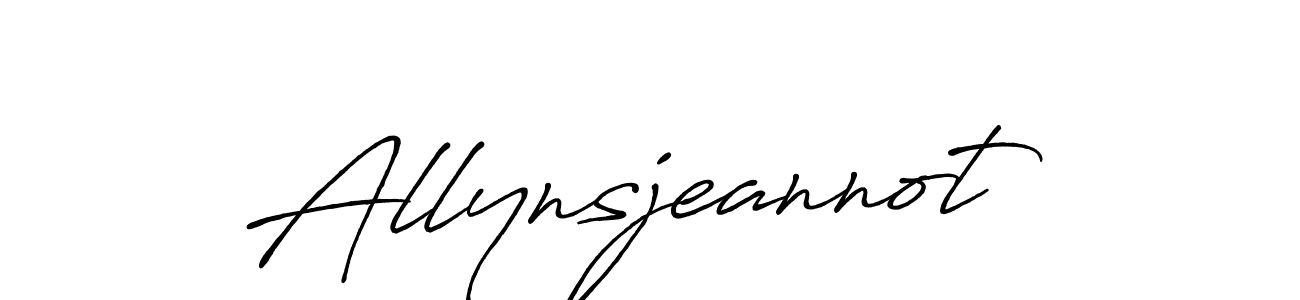 It looks lik you need a new signature style for name Allynsjeannot. Design unique handwritten (Antro_Vectra_Bolder) signature with our free signature maker in just a few clicks. Allynsjeannot signature style 7 images and pictures png