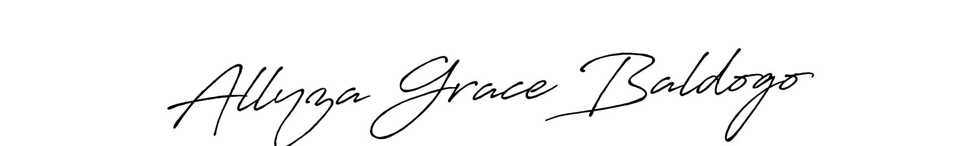 Check out images of Autograph of Allyza Grace Baldogo name. Actor Allyza Grace Baldogo Signature Style. Antro_Vectra_Bolder is a professional sign style online. Allyza Grace Baldogo signature style 7 images and pictures png