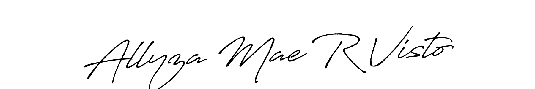 Also You can easily find your signature by using the search form. We will create Allyza Mae R Visto name handwritten signature images for you free of cost using Antro_Vectra_Bolder sign style. Allyza Mae R Visto signature style 7 images and pictures png