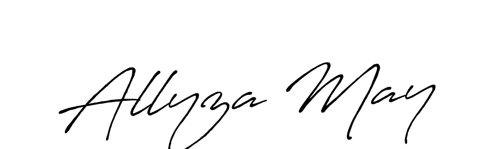 Also we have Allyza May name is the best signature style. Create professional handwritten signature collection using Antro_Vectra_Bolder autograph style. Allyza May signature style 7 images and pictures png