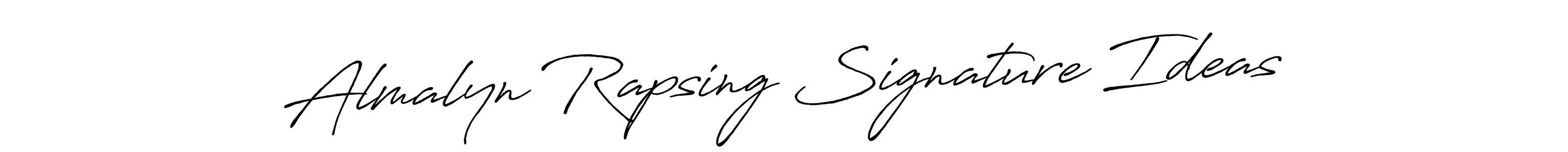 How to make Almalyn Rapsing Signature Ideas name signature. Use Antro_Vectra_Bolder style for creating short signs online. This is the latest handwritten sign. Almalyn Rapsing Signature Ideas signature style 7 images and pictures png
