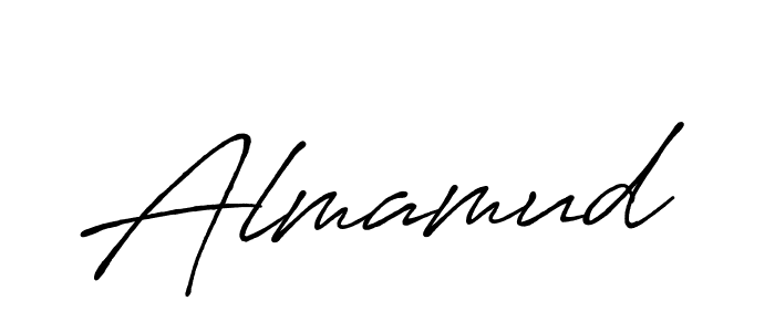 Design your own signature with our free online signature maker. With this signature software, you can create a handwritten (Antro_Vectra_Bolder) signature for name Almamud. Almamud signature style 7 images and pictures png