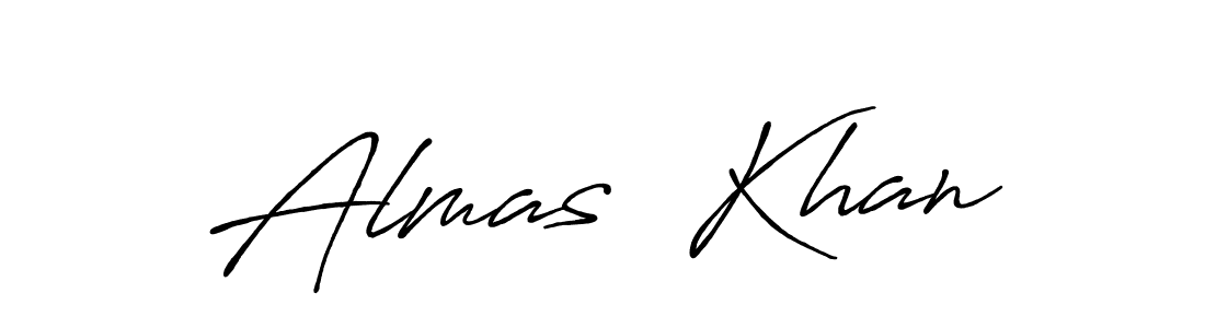 You should practise on your own different ways (Antro_Vectra_Bolder) to write your name (Almas  Khan) in signature. don't let someone else do it for you. Almas  Khan signature style 7 images and pictures png