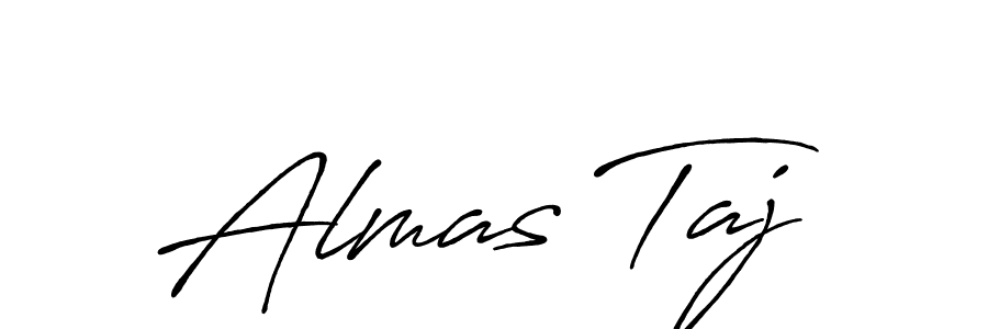 It looks lik you need a new signature style for name Almas Taj. Design unique handwritten (Antro_Vectra_Bolder) signature with our free signature maker in just a few clicks. Almas Taj signature style 7 images and pictures png