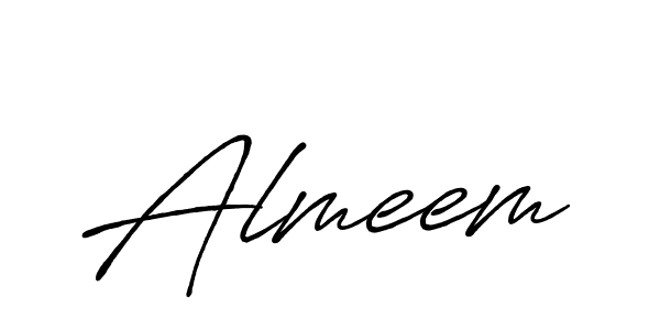 Use a signature maker to create a handwritten signature online. With this signature software, you can design (Antro_Vectra_Bolder) your own signature for name Almeem. Almeem signature style 7 images and pictures png