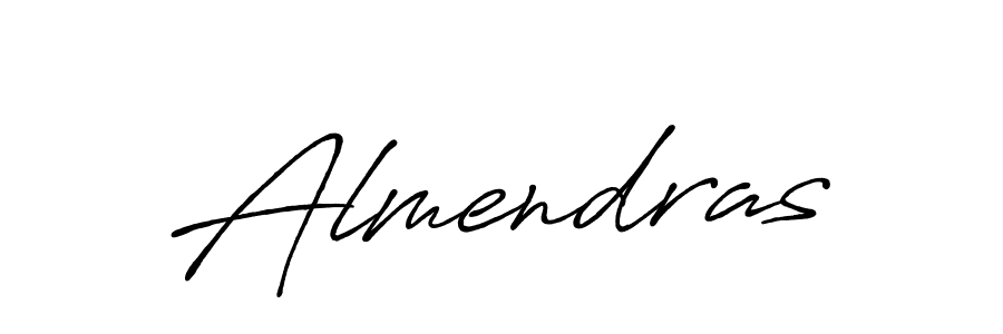 How to make Almendras signature? Antro_Vectra_Bolder is a professional autograph style. Create handwritten signature for Almendras name. Almendras signature style 7 images and pictures png