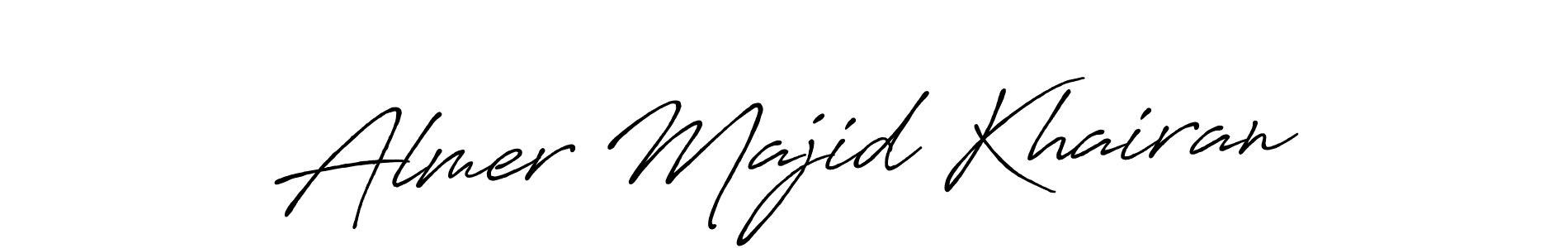 Make a beautiful signature design for name Almer Majid Khairan. Use this online signature maker to create a handwritten signature for free. Almer Majid Khairan signature style 7 images and pictures png