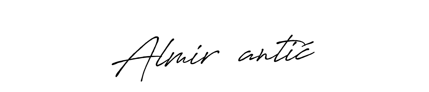 Make a beautiful signature design for name Almir Čantić. With this signature (Antro_Vectra_Bolder) style, you can create a handwritten signature for free. Almir Čantić signature style 7 images and pictures png