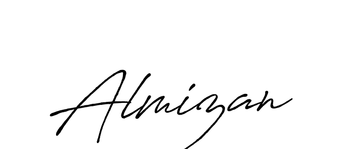 Almizan stylish signature style. Best Handwritten Sign (Antro_Vectra_Bolder) for my name. Handwritten Signature Collection Ideas for my name Almizan. Almizan signature style 7 images and pictures png