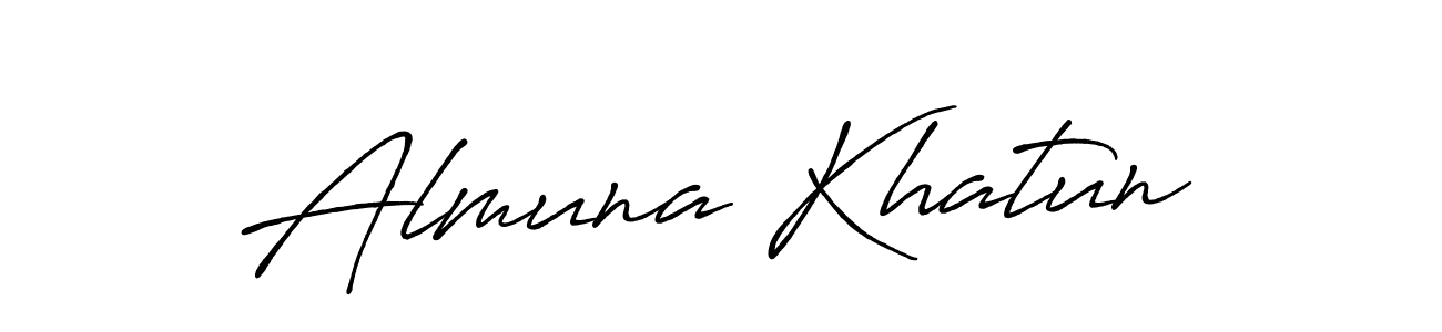 The best way (Antro_Vectra_Bolder) to make a short signature is to pick only two or three words in your name. The name Almuna Khatun include a total of six letters. For converting this name. Almuna Khatun signature style 7 images and pictures png
