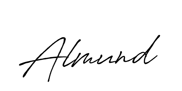 Almund stylish signature style. Best Handwritten Sign (Antro_Vectra_Bolder) for my name. Handwritten Signature Collection Ideas for my name Almund. Almund signature style 7 images and pictures png