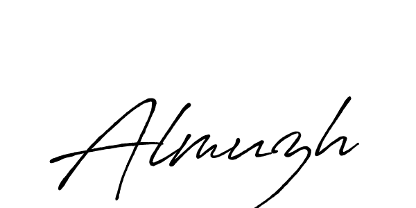 You can use this online signature creator to create a handwritten signature for the name Almuzh. This is the best online autograph maker. Almuzh signature style 7 images and pictures png