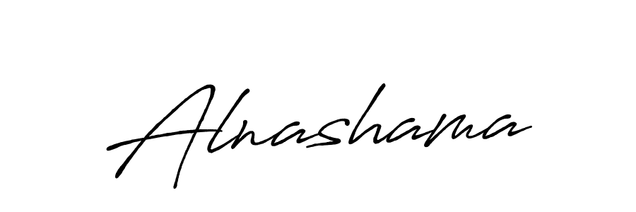 Create a beautiful signature design for name Alnashama. With this signature (Antro_Vectra_Bolder) fonts, you can make a handwritten signature for free. Alnashama signature style 7 images and pictures png