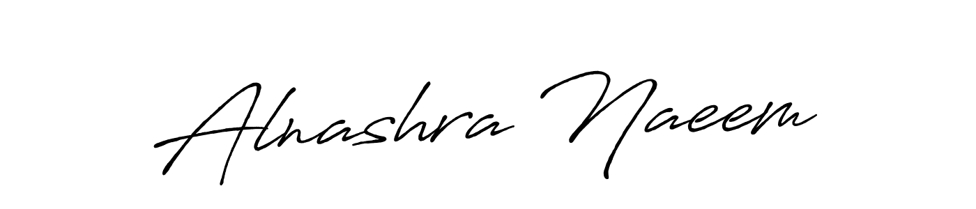 Alnashra Naeem stylish signature style. Best Handwritten Sign (Antro_Vectra_Bolder) for my name. Handwritten Signature Collection Ideas for my name Alnashra Naeem. Alnashra Naeem signature style 7 images and pictures png