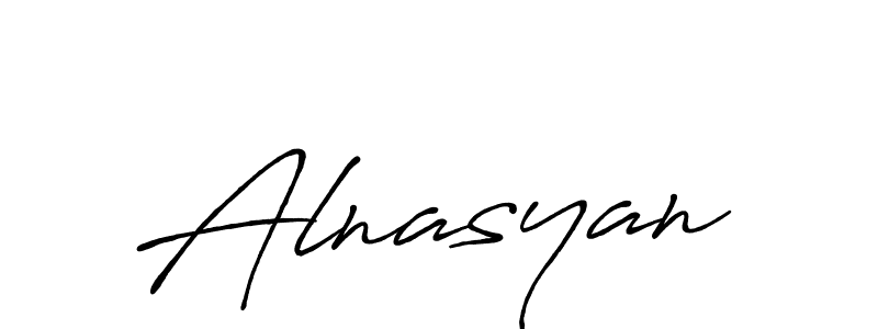 Use a signature maker to create a handwritten signature online. With this signature software, you can design (Antro_Vectra_Bolder) your own signature for name Alnasyan. Alnasyan signature style 7 images and pictures png