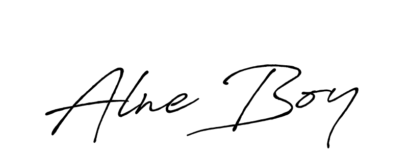 Design your own signature with our free online signature maker. With this signature software, you can create a handwritten (Antro_Vectra_Bolder) signature for name Alne Boy. Alne Boy signature style 7 images and pictures png