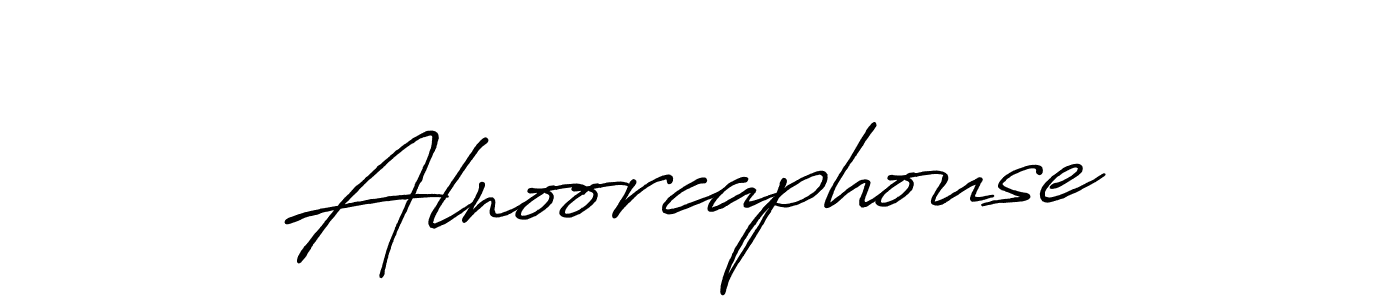 How to make Alnoorcaphouse name signature. Use Antro_Vectra_Bolder style for creating short signs online. This is the latest handwritten sign. Alnoorcaphouse signature style 7 images and pictures png