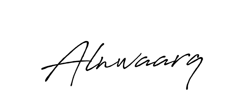 Design your own signature with our free online signature maker. With this signature software, you can create a handwritten (Antro_Vectra_Bolder) signature for name Alnwaarq. Alnwaarq signature style 7 images and pictures png