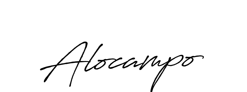 How to make Alocampo signature? Antro_Vectra_Bolder is a professional autograph style. Create handwritten signature for Alocampo name. Alocampo signature style 7 images and pictures png