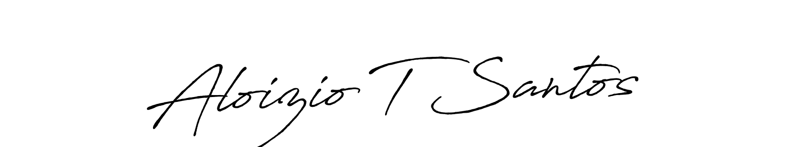 if you are searching for the best signature style for your name Aloizio T Santos. so please give up your signature search. here we have designed multiple signature styles  using Antro_Vectra_Bolder. Aloizio T Santos signature style 7 images and pictures png