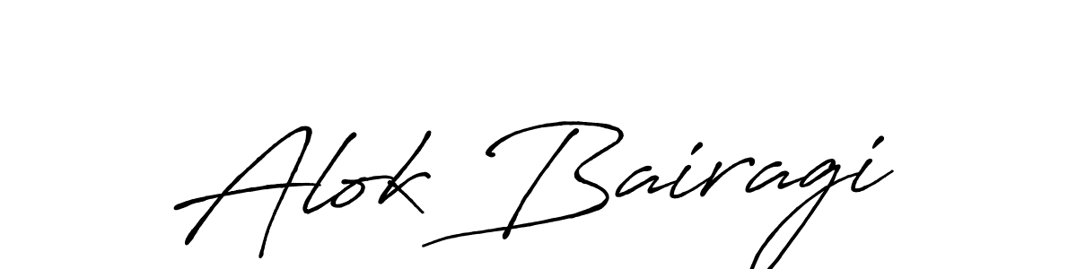 Antro_Vectra_Bolder is a professional signature style that is perfect for those who want to add a touch of class to their signature. It is also a great choice for those who want to make their signature more unique. Get Alok Bairagi name to fancy signature for free. Alok Bairagi signature style 7 images and pictures png