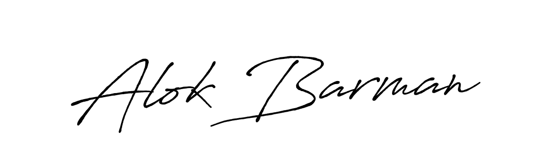 Use a signature maker to create a handwritten signature online. With this signature software, you can design (Antro_Vectra_Bolder) your own signature for name Alok Barman. Alok Barman signature style 7 images and pictures png