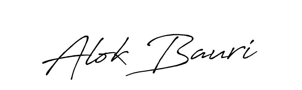 Create a beautiful signature design for name Alok Bauri. With this signature (Antro_Vectra_Bolder) fonts, you can make a handwritten signature for free. Alok Bauri signature style 7 images and pictures png