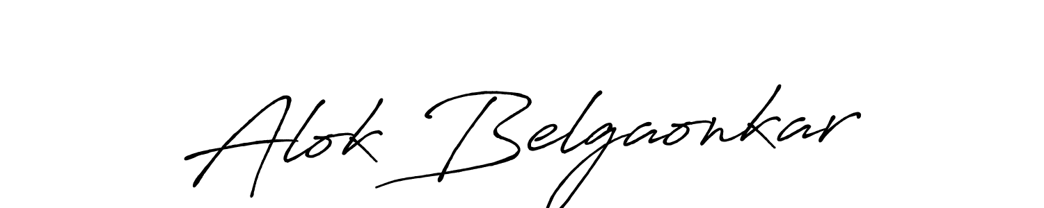 How to make Alok Belgaonkar signature? Antro_Vectra_Bolder is a professional autograph style. Create handwritten signature for Alok Belgaonkar name. Alok Belgaonkar signature style 7 images and pictures png