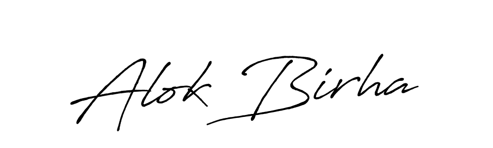 Also we have Alok Birha name is the best signature style. Create professional handwritten signature collection using Antro_Vectra_Bolder autograph style. Alok Birha signature style 7 images and pictures png