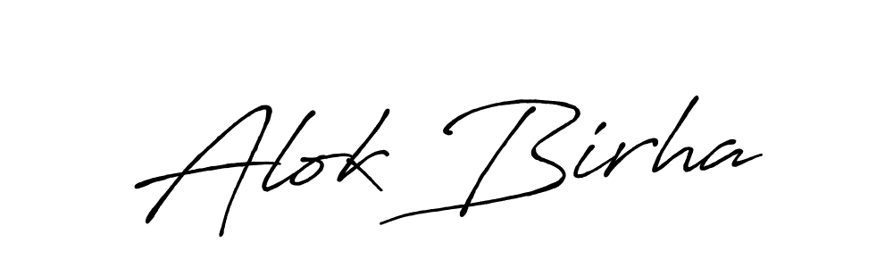 Also we have Alok Birha name is the best signature style. Create professional handwritten signature collection using Antro_Vectra_Bolder autograph style. Alok Birha signature style 7 images and pictures png