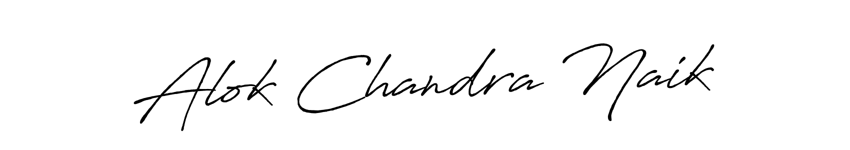 Also we have Alok Chandra Naik name is the best signature style. Create professional handwritten signature collection using Antro_Vectra_Bolder autograph style. Alok Chandra Naik signature style 7 images and pictures png