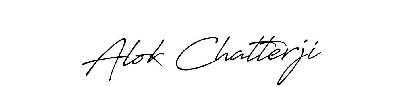 How to make Alok Chatterji signature? Antro_Vectra_Bolder is a professional autograph style. Create handwritten signature for Alok Chatterji name. Alok Chatterji signature style 7 images and pictures png